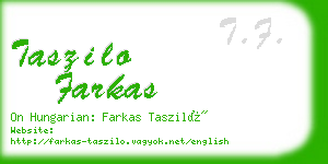 taszilo farkas business card